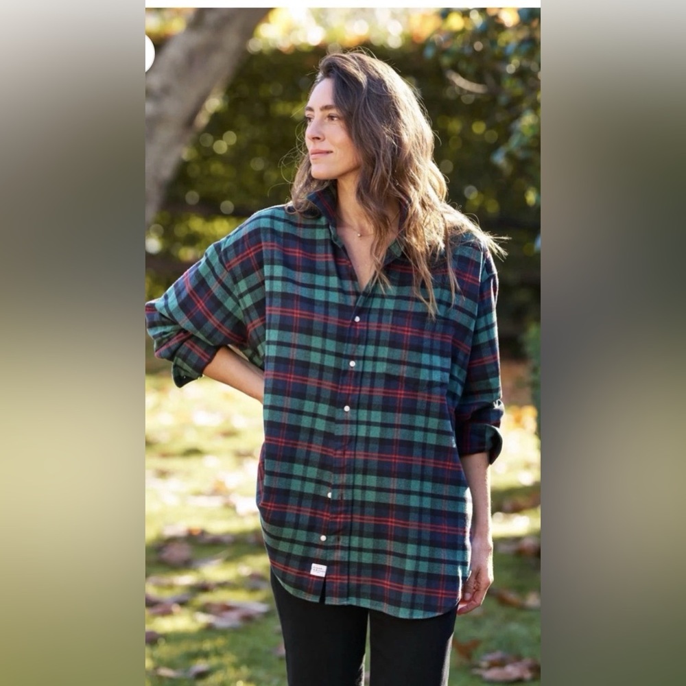 frank and eileen MACKENZIE  flannel One-Size Button-Up Shirt